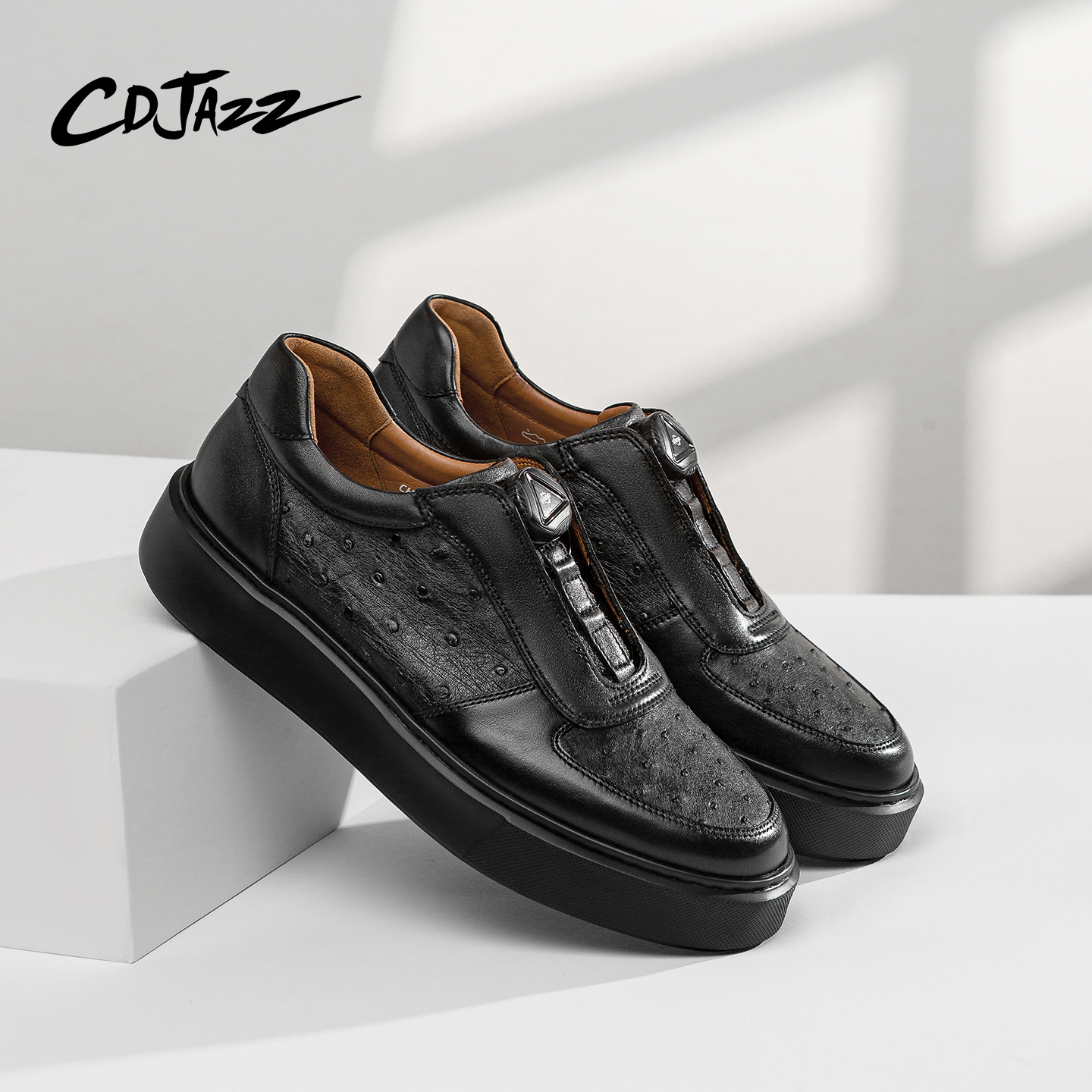 卡地爵士休闲板鞋厚底增高