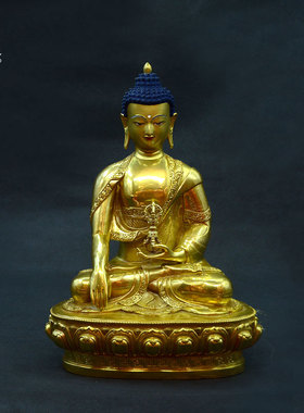 菩萨不动佛密宗供奉鎏金手工艺品
