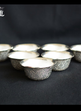 雕花净水杯密宗中号尼泊尔手工