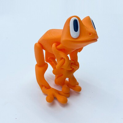 3D打印磁吸青蛙关节可活动物模型工艺品桌面冰箱摆件手办儿童玩