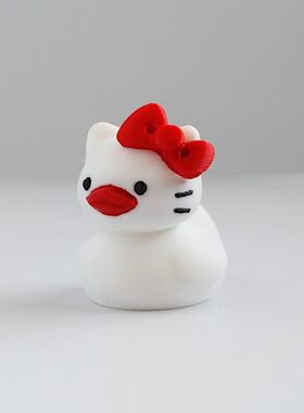 跨境万圣节装饰3d打印凯蒂猫鸭玩偶挂件模型玩具礼物3D打印玩