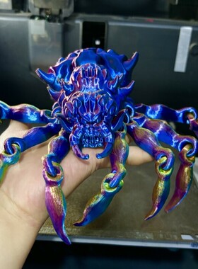 超大号蜘蛛 3d打印蜘蛛爆款骨架关节狼蛛可动摆摊仿真创意礼物