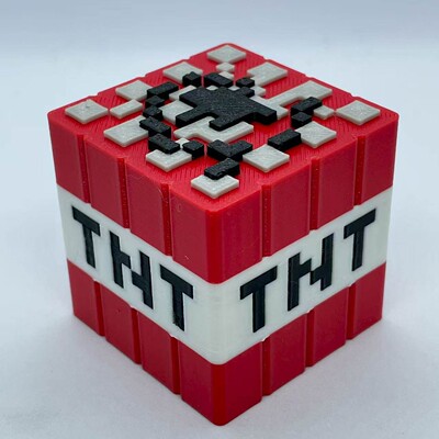 我的世界TNT炸弹Minecraft炸药3D打印游戏周边手办