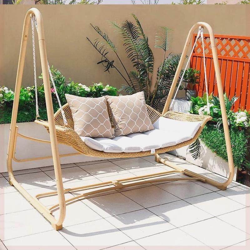 户外秋千摇椅庭院吊篮家用藤编铁艺网红吊椅阳台双人室外网红秋千,住宅家具,户外秋千,淘宝优惠券,粉丝福利购,淘宝优惠卷