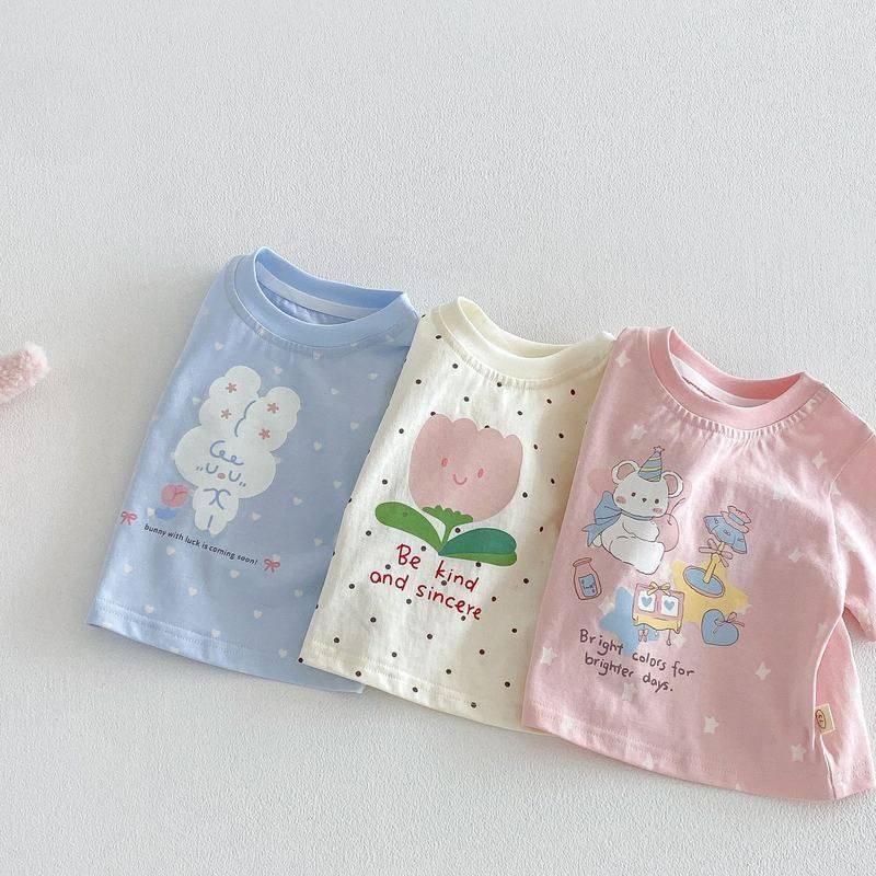 宝宝印花时尚女童夏季潮卡通2026卡通T恤新款韩版T恤儿童洋气时尚,童装/婴儿装/亲子装,裤子,淘宝优惠券,粉丝福利购,淘宝优惠卷