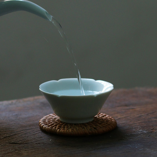 溯瓷堂中式复古影青陶瓷茶杯酒杯