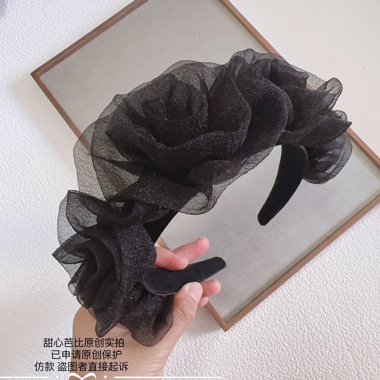 原创法式黑纱玫瑰发箍复古风花朵发饰网纱蕾丝发卡增高颅顶宽边女,饰品/流行首饰/时尚饰品新,发饰,淘宝优惠券,粉丝福利购,淘宝优惠卷