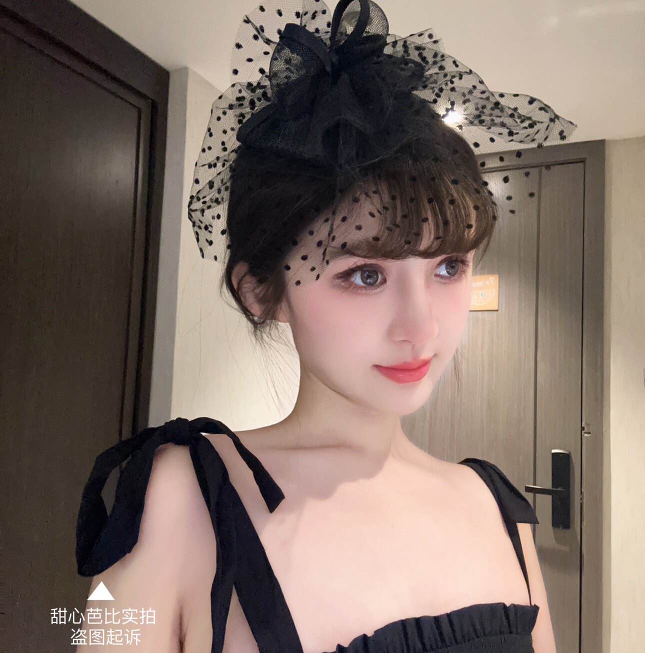 原创性感黑纱发夹复古网纱礼帽女头饰新娘面纱旗袍礼服演出发饰