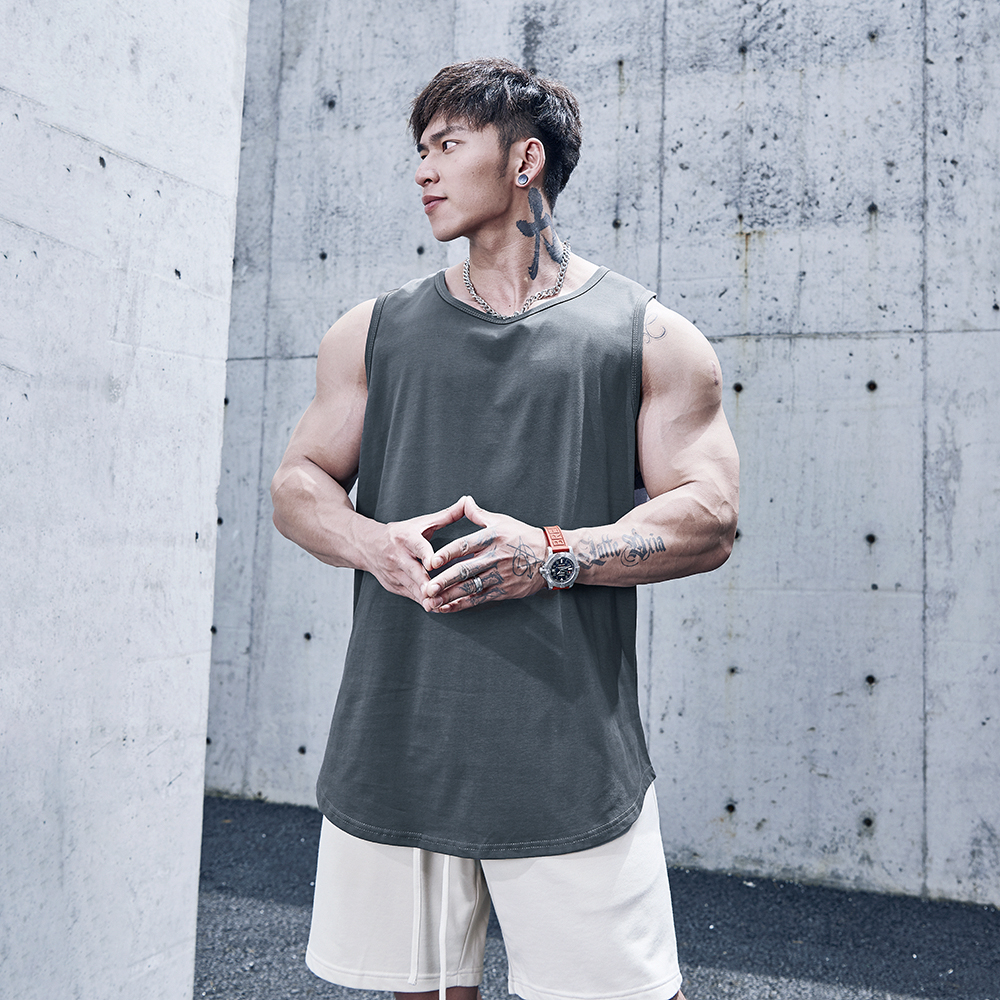 GYMDOG夏季无袖t恤健身运动背心