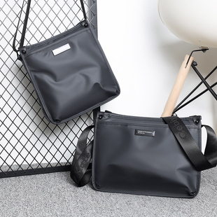 韩版牛津纺男包包单肩包休闲男士斜挎包大容量横竖款皮膜背包潮流