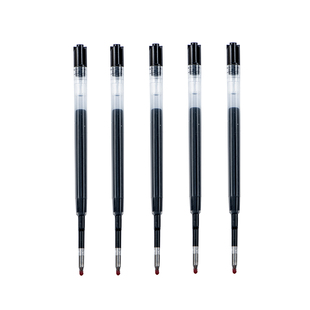 1.0mm扭动圆珠笔替芯G2伸缩笔金属笔芯黑色蓝色油笔芯红水性笔芯