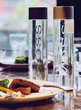 voss矿泉水375ml玻璃瓶挪威进口芙丝矿泉水800ml大瓶精英律师同款