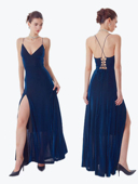 毕业晚礼服原创正品 killerGirl 海底星空 拖地吊带发光裙成人礼