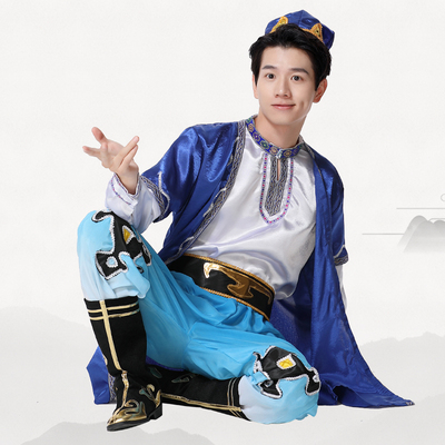 新疆舞蹈服装男士成人少数民族服