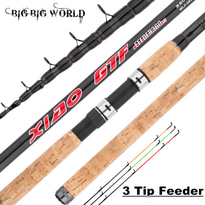 伸缩振出飞德竿feeder飞得竿3.6米3.9米远投海钓竿欧式库钓鲤鱼竿