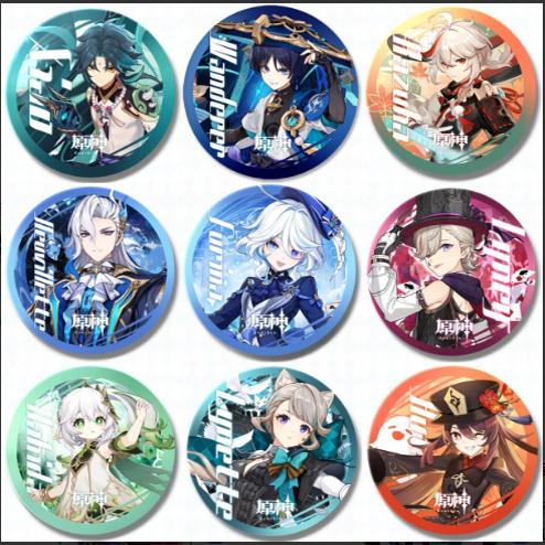 琳妮特吧唧妲谷子纳西徽章魈那维原神周边林尼胡桃芙宁娜莱特散兵