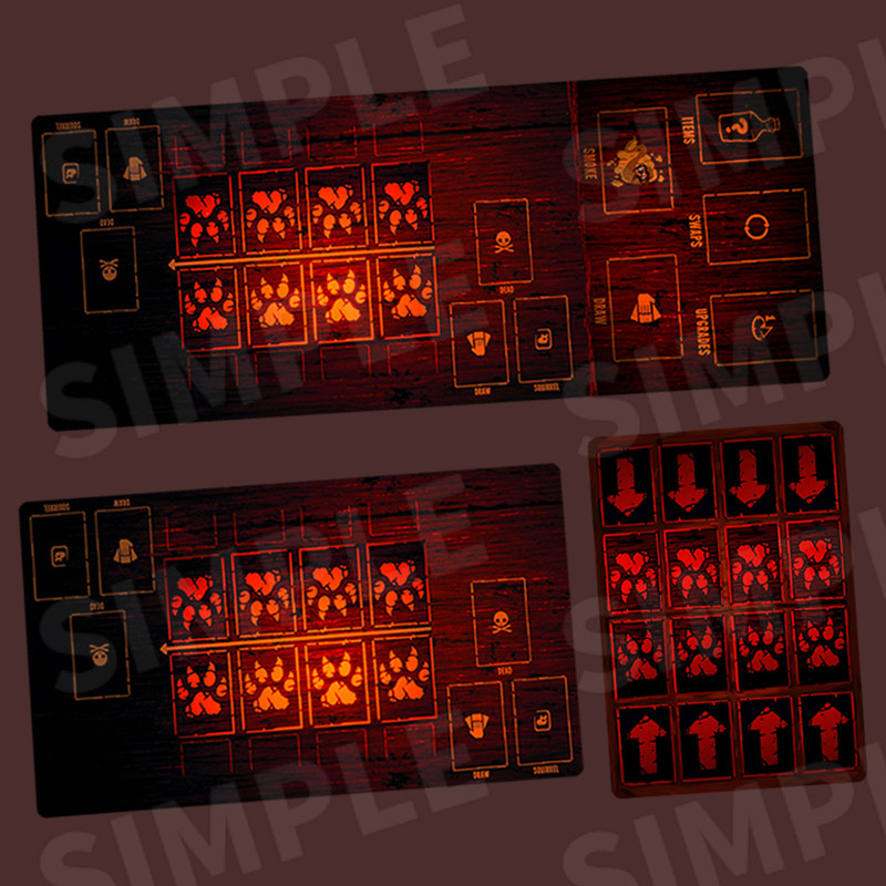 邪恶铭刻卡垫桌游卡牌桌垫地图决斗盘冥刻牌垫橡胶游戏垫playmat