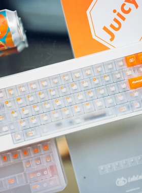 LeleLab × Sensy SupSup Juicy反色雾透果汁橙字键帽