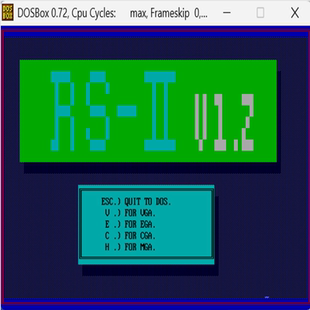 动作射击类游戏 RS2 PC端小游戏 标号：5 经典 DOS游戏合集300款