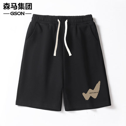 GSON纯棉运动短裤男款2025新款男生夏季裤子宽松休闲男士五分裤潮