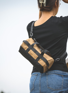 潮品！北缅斜挎包运动tnfr单肩包轻巧便捷撞色先锋设计迷你包5Jyt