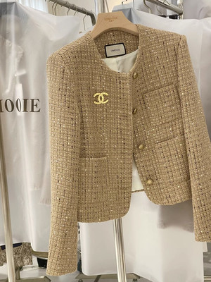 2025秋冬新款小个子气质高级感超好看高端名媛小香风短款外套女潮