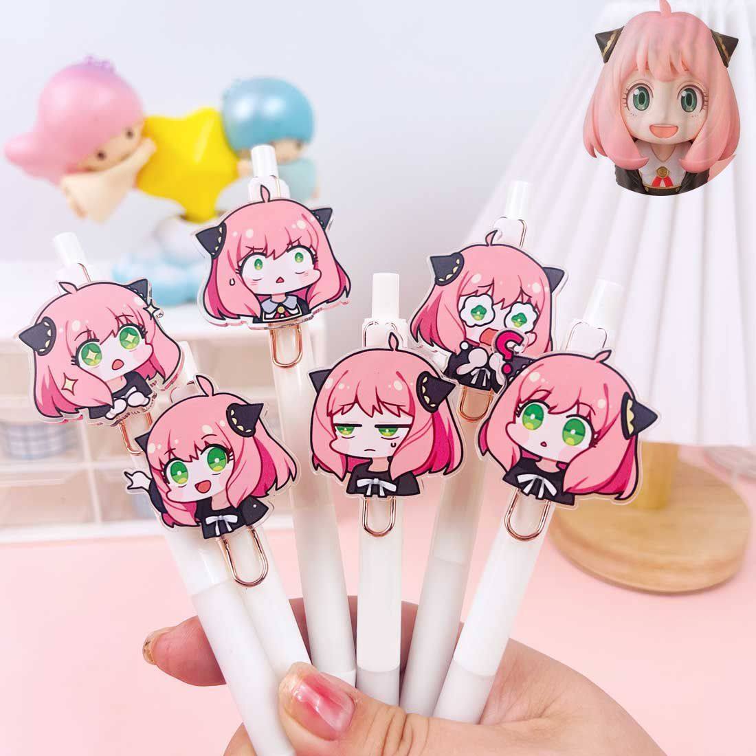 新款阿尼亚卡通中性笔ins高颜值动漫间谍过家家萌女孩周边礼物笔,文具电教/文化用品/商务用品,中性笔,淘宝优惠券,粉丝福利购,淘宝优惠卷