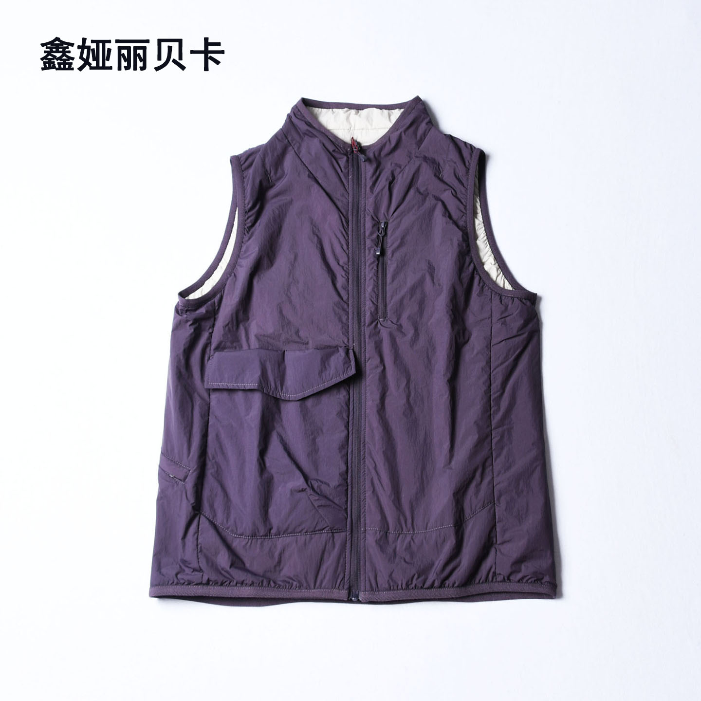 丽贝卡休闲薄棉双面穿马甲女上衣