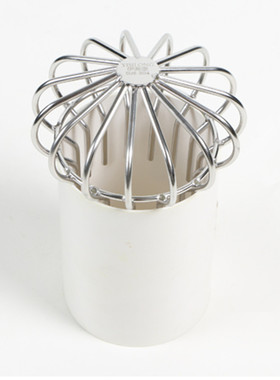 不锈钢天台地漏PVC110屋顶面雨水斗落水管头DN100管道网球将军帽