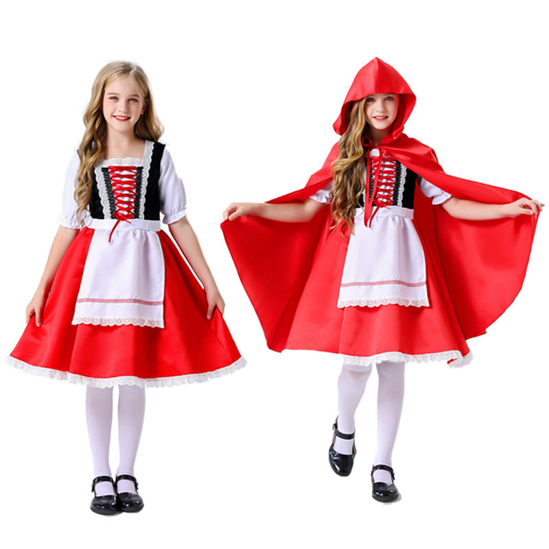 万圣节小红帽演出服cosplay表演化妆舞会女童话公主裙 圣诞节服装图片