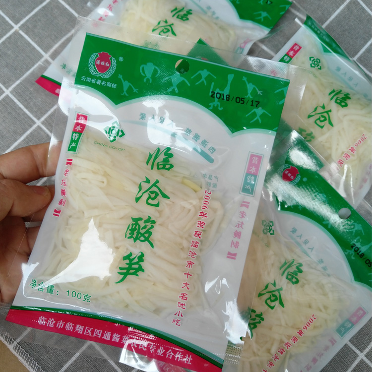 云南临沧酸笋 正宗傣味老坛酸笋丝酸竹笋下饭菜100g 5袋包邮
