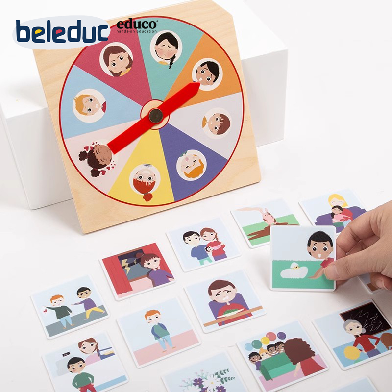 贝乐多EDUCO表情游戏儿童情绪感受认知卡片情境配对图案语言开发-封面