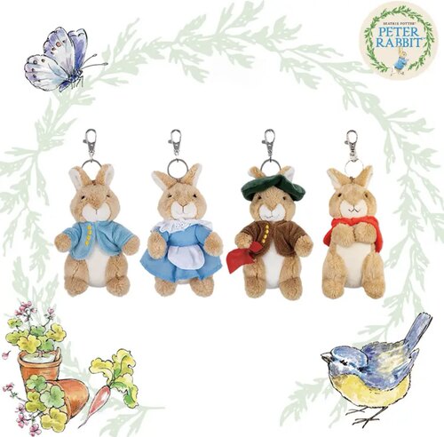【正版授权】比得兔（Peter Rabbit）英国彼得兔毛绒公仔挂件礼物
