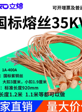 立熔国标高压熔丝35KV带扣7.5A15A25A200A250A400A令克开关保险丝