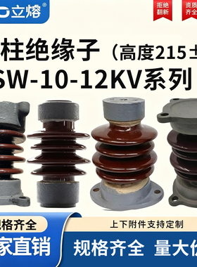 户外高压支柱绝缘子ZSW-10KV/4/5陶瓷柱式绝缘子12KV
