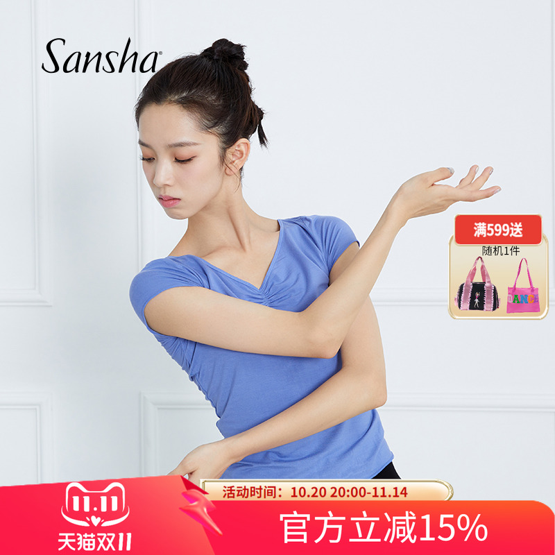 sansha跳舞现代拉丁古典练功服