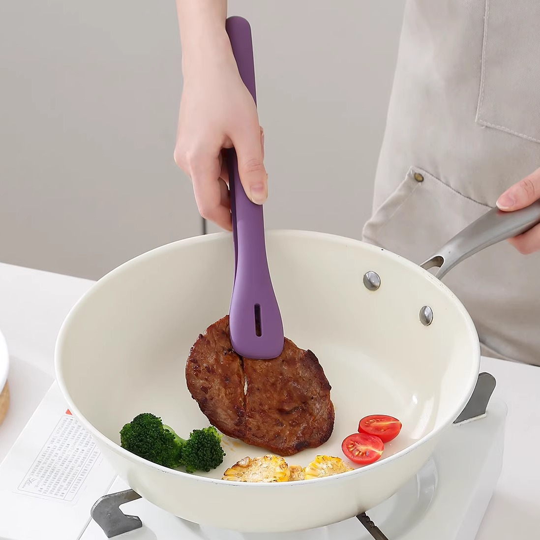 铂金硅胶牛排夹厨房防烫食物夹