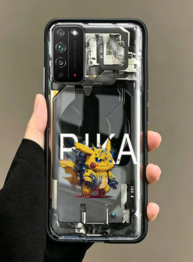 适用荣耀x10替换原来玻璃透明后盖维修x10手机电池后面背面后盖