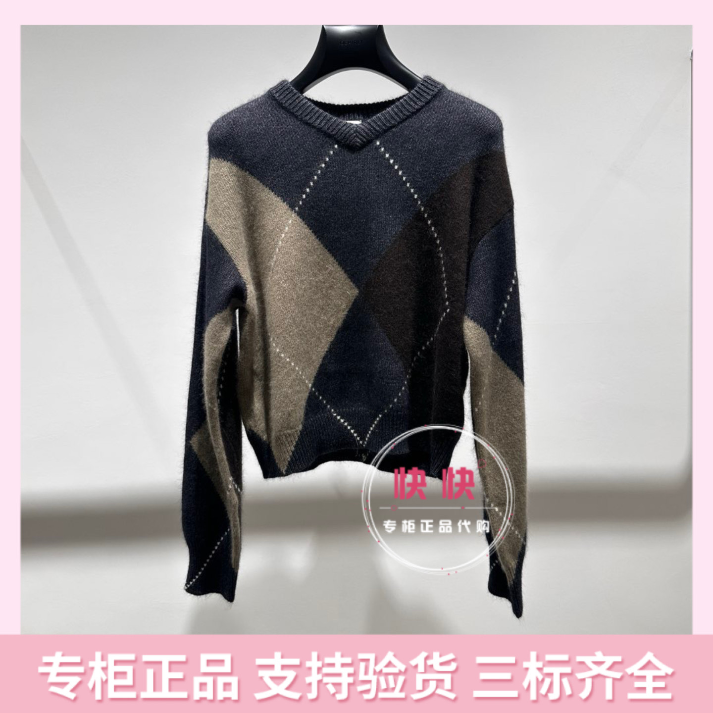 欧时力2025秋国内代购圆领纯色百搭针织套头衫女长袖1SY303287F