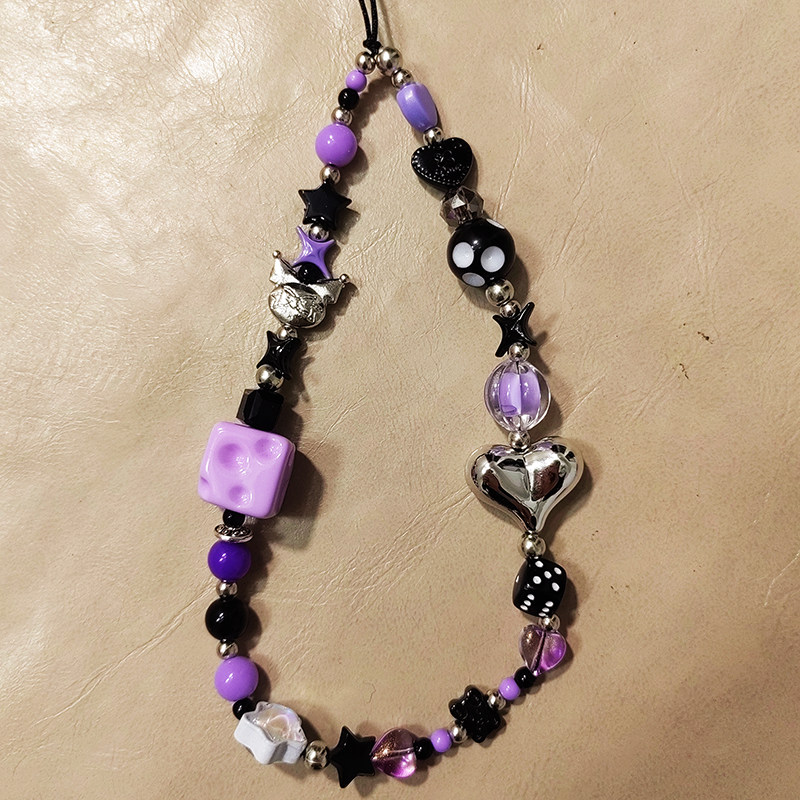 奶酪库洛米手机链手工珠串链条手腕挂绳相机挂饰可爱挂件原创挂链