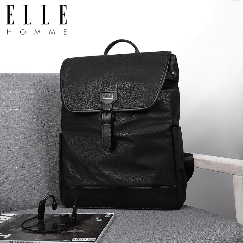 ：ELLEHOMME双肩包男新款