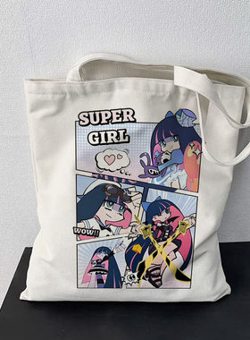 吊带袜天使周边帆布包Panty Stocking谷子手提袋学生礼物外出挎包