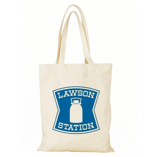 帆布包lawson便利店帆布袋定制大容量手提环保购物袋时尚外出