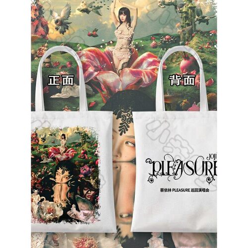 蔡依林2026PLEASURE巡回演唱会帆布袋周边粉丝应援单肩通勤包