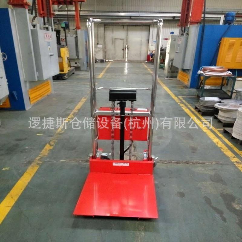 半电动堆高车400kg装卸搬运托盘叉车铲车液压堆高车平板车