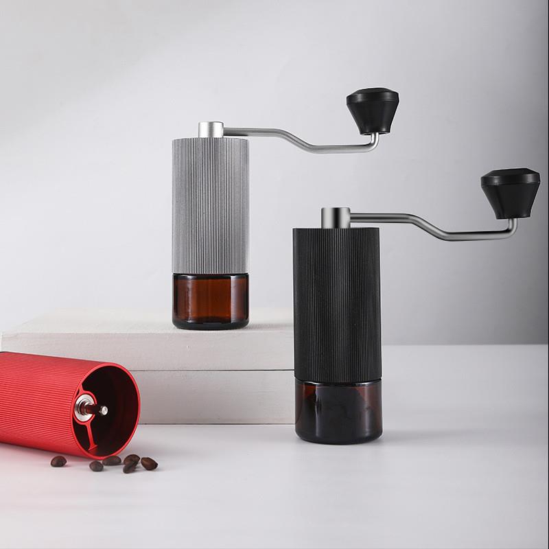 跨境手摇磨豆机咖啡豆研磨机手动便携式手磨咖啡机家用CNC不钢芯