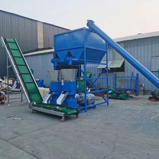 大型秸秆颗粒机 猪饲料成套设备 宠物鱼食颗粒膨化机现货