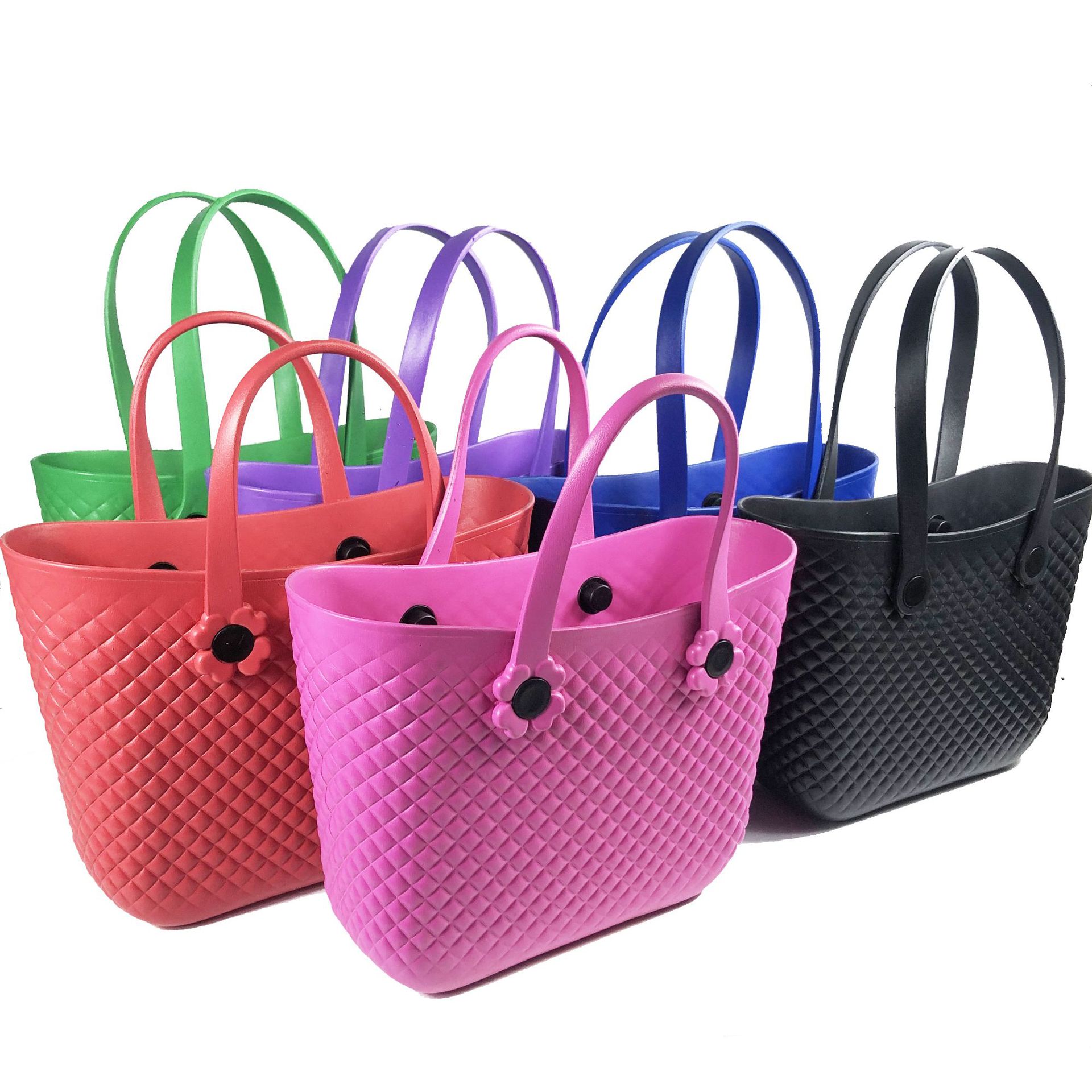 新款时尚手提包女单肩斜挎包防水大容量购物袋妈咪包沙滩包