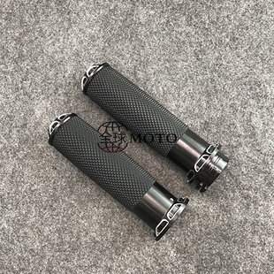 适用哈雷883 48软尾肥仔路王威路德改装油门握把手把胶把手手把套