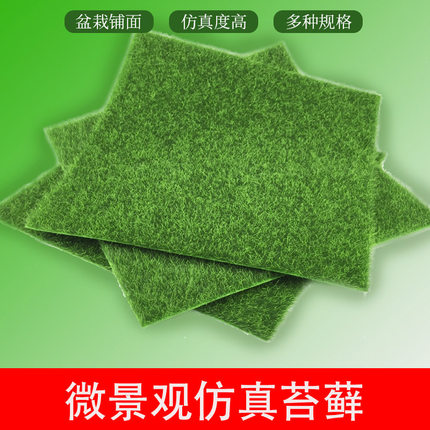 沙盘建筑模型材料微景观制作仿真苔藓草皮草坪草地绿色灌木植物
